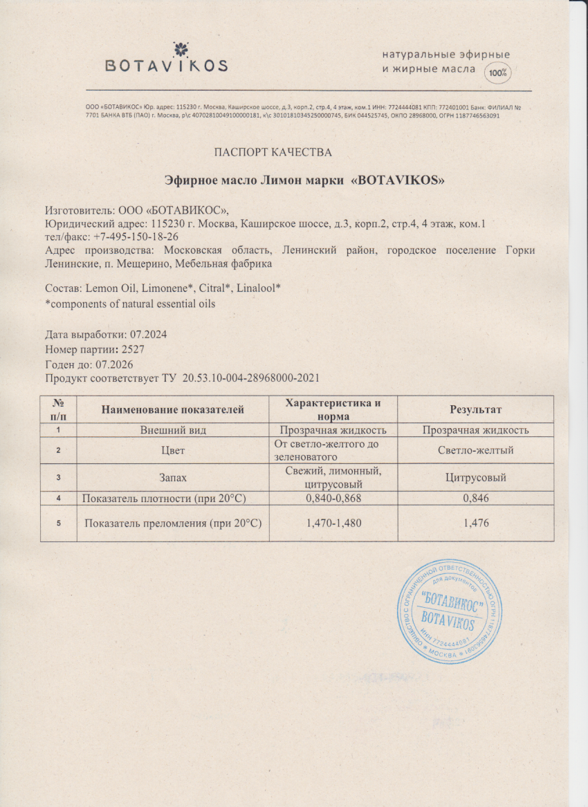 Паспорт №072024